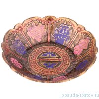 Розетка 10 х 10 х 2 см цветная эмаль /латунь / 195605