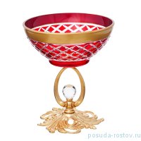 Креманка 15 х 12 см розовая &quot;Agua /золото&quot; / 246995