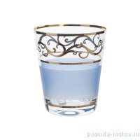 Стаканы для воды 6 шт матово-голубые &quot;Золотая повитель&quot; / 169661