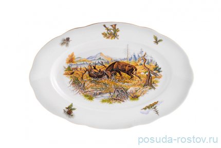 Блюдо 32 см овальное &quot;Мэри-Энн /Охота&quot; / 027871