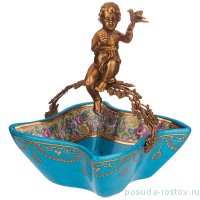 Конфетница 14,5 х 14,5 х 17 см с ручкой  / 270535