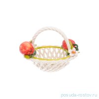 Корзина 20 см декоративная круглая &quot;Яблоки&quot; / 246733
