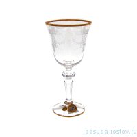 Бокалы для белого вина 170 мл 6 шт &quot;Лаура /Кружевной узор /золото&quot; / 228497