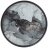 Тарелка 20,5 см чёрная 1 шт &quot;moon art&quot; / 273472