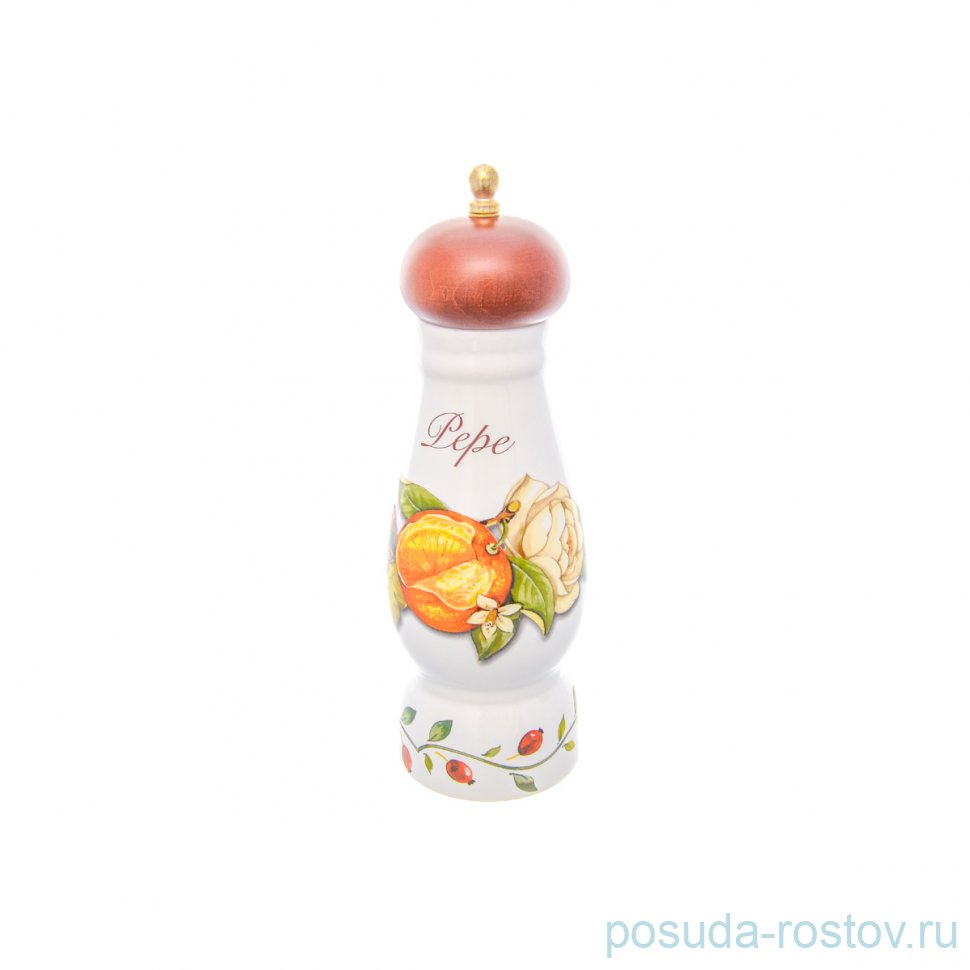 Прибор для специй Перечница 21 см "Artigianato ceramico /Апельсин и роза" / 228331