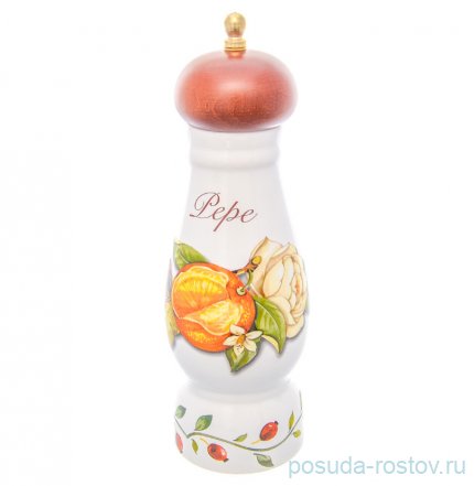 Прибор для специй Перечница 21 см &quot;Artigianato ceramico /Апельсин и роза&quot; / 228331
