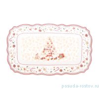 Блюдо 25 х 15,5 см овальное &quot;Christmas world /Multi&quot; / 273717