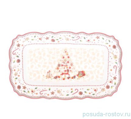 Блюдо 25 х 15,5 см овальное &quot;Christmas world /Multi&quot; / 273717
