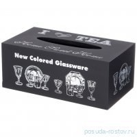 Шкатулка для салфеток 22 х 12 х 9 см &quot;New colored giassware&quot; / 353510