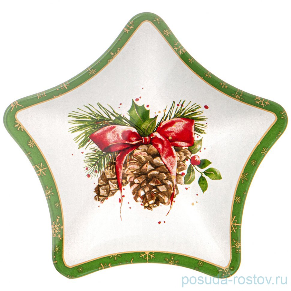 Салатник 15 см звезда "рождественская сказка" / 355061