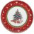 Тарелка 21 см &quot;Christmas world /Bordo&quot; / 230103