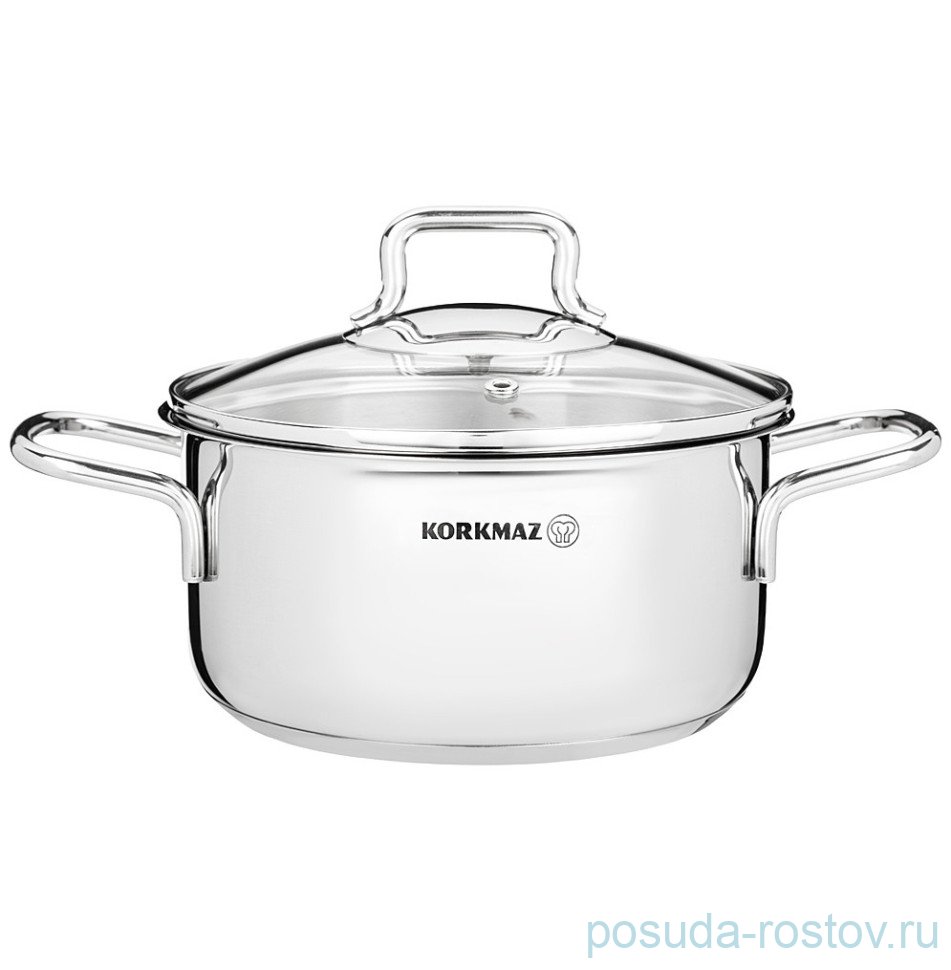 Кастрюля 18 х 9 см со стеклянной крышкой 2,3 л "Perla" / 328561