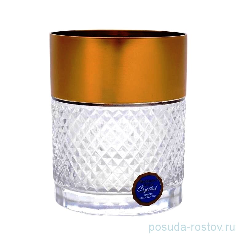 Стаканы для виски 320 мл 6 шт "Bohemia gold /Матовое золото" / 096175