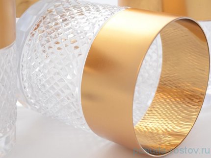 Стаканы для виски 320 мл 6 шт &quot;Bohemia gold /Матовое золото&quot; / 096175