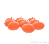 Свечи плавающие 10 шт &quot;Classic /Оранжевые /Bolsius&quot; (время горения 5 ч) / 274471