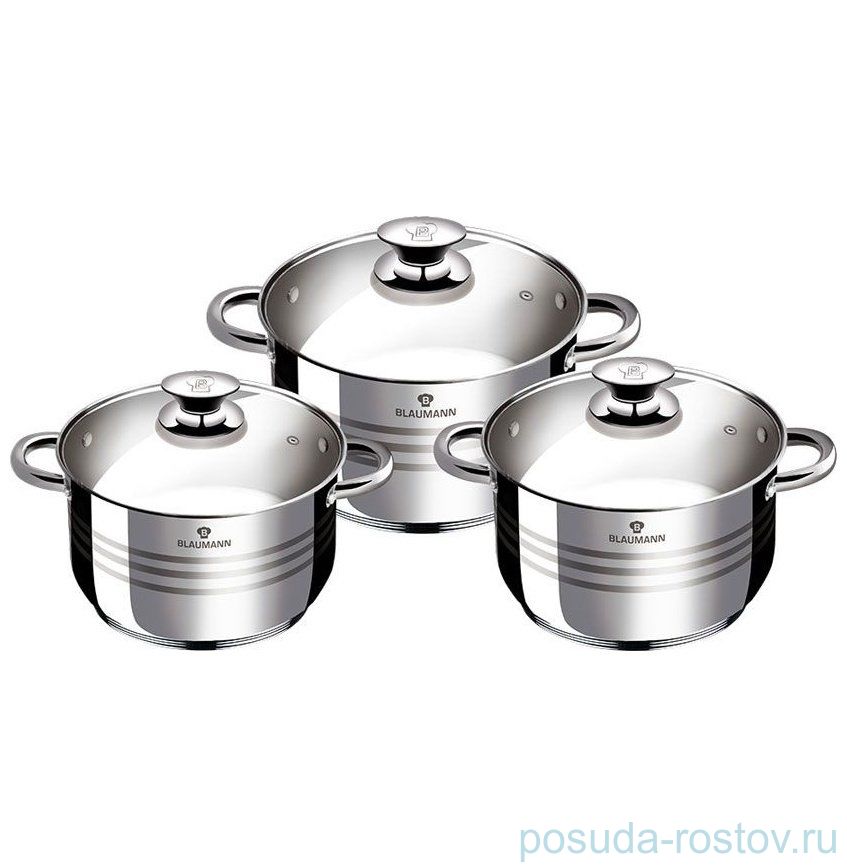 Набор кастрюль 3 предмета "Джамбо /Gourmet Line"   / 136471