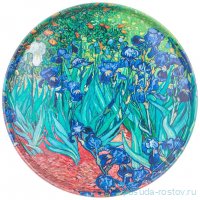 Поднос 33 х 2,1 см сервировочный &quot;Классика /Ирисы&quot; / 334555