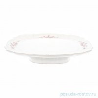 Поднос 40 х 32 см прямоугольный н/н &quot;Бернадотт /Серая роза /платина&quot; / 071770