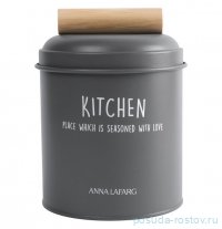 Банка для сыпучих продуктов 1 л графитовая &quot;Local&quot; / 374680