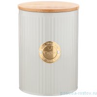 Емкость для сыпучих продуктов 11 х 15 см серая Кофе 1,3 л &quot;Majesty&quot; / 252370