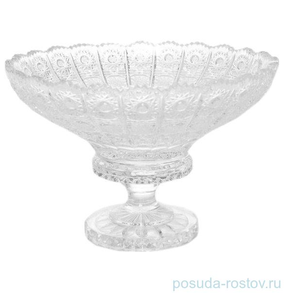 Ваза для конфет 20 см "Хрусталь резной" / 017041