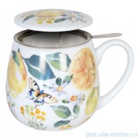 Кружка 400 мл с крышкой и ситечком &quot;Victoria Lowe - Fruity Tea - Lemon&quot; / 378360