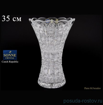 Ваза для цветов 35 см &quot;S.Crystal /Хрусталь резной&quot; / 060310