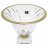 Конфетница 22,5 см н/н с крышкой &quot;Flame /Матовое золото&quot; AS Crystal  / 328570