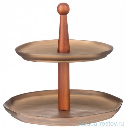 Этажерка 2-х ярусная 24,5 х 20,5 см &quot;Bronze&quot; / 282845