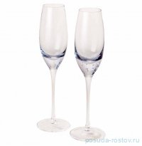Бокалы для шампанского 200 мл 2 шт &quot;bubles blue&quot; / 343549