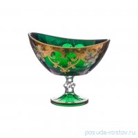 Конфетница 21 см н/н &quot;Лепка зелёная&quot; AS Crystal / 346097