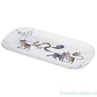 Блюдо 28 х 14,5 см прямоугольное &quot;Котики&quot; / 189263