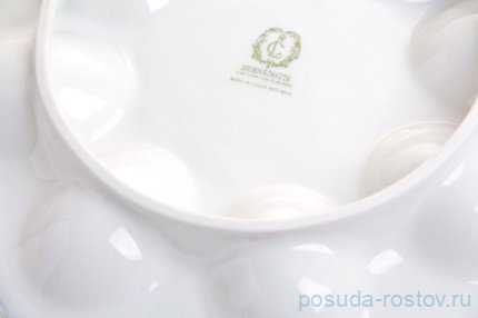 Блюдо 25 см для яиц &quot;Бернадотт /Без декора&quot;  / 033975