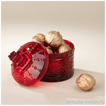 Емкость для хранения 9 х 9 х 12,5 см &quot;Celebration red&quot; / 354432