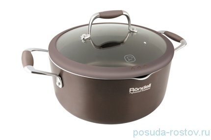 Кастрюля 24 см с крышкой 3,5 л &quot;Mocco&amp;Latte&quot; / 125505