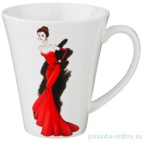 Кружка 440 мл &quot;Fashion Queen /В красном платье&quot;  / 190521