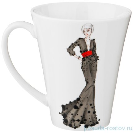 Кружка 440 мл &quot;Fashion Queen /В красном платье&quot;  / 190521