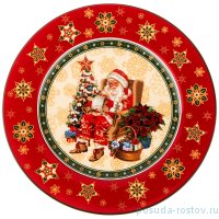 Тарелка 21 см 1 шт &quot;christmas collection /санта-клаус&quot; / 192383