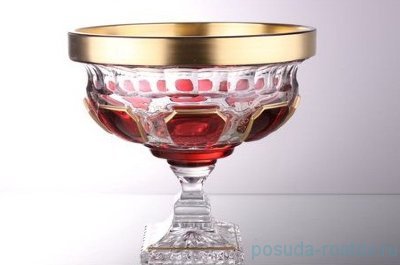Ваза для фруктов 24 см н/н &quot;Антик /Рубин /золото&quot; / 043925