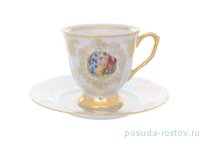 Набор кофейных пар 150 мл 6 шт &quot;Мария-Тереза /Мадонна перламутр&quot; R-L / 264267