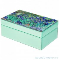 Шкатулка 21 х 13 х 8,5 см &quot;Арт коллекция /Синие ирисы&quot; / 329565
