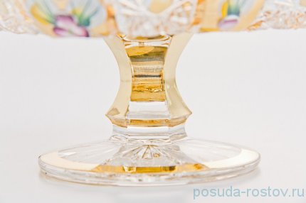 Лимонница 14,8 см квадратная &quot;Хрусталь с золотом&quot; / 043967