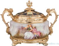 Ваза для сервировки 43 х 26 х 32 см с крышкой / 252349