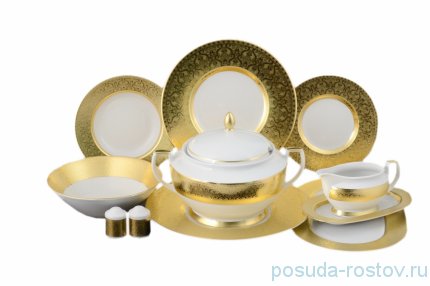Столовый сервиз на 6 персон 27 предметов &quot;Констанц /Diamond Full Gold&quot; / 099993