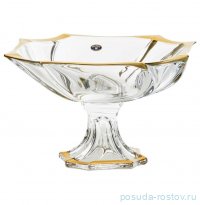 Ваза для фруктов 33 см н/н &quot;Нептун /Матовое золото&quot; AS Crystal / 236486