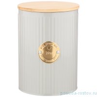 Емкость для сыпучих продуктов 11 х 15 см серая Чай 1,3 л &quot;Majesty&quot; / 252371