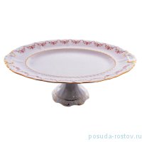 Блюдо 36 см овальное н/н &quot;Соната /Розовый цветок&quot; / 149793