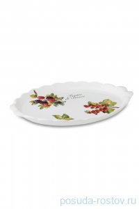 Блюдо 38 x 27 x 3 см овальное &quot;Artigianato ceramico /Лесные ягоды&quot; / 243563