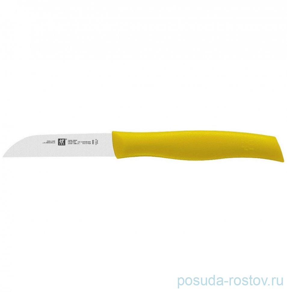 Нож для чистки овощей 8 см жёлтый "TWIN Grip" / 353089