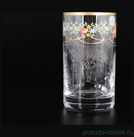 Стаканы для воды 230 мл 6 шт &quot;Цветочная роспись&quot;  / 086920